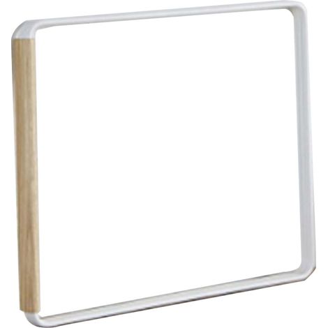 Égouttoir à torchons multifonctionnel sans perçage, support pliable à 3 bras pour plan de travail de cuisine, blanc (1/5)