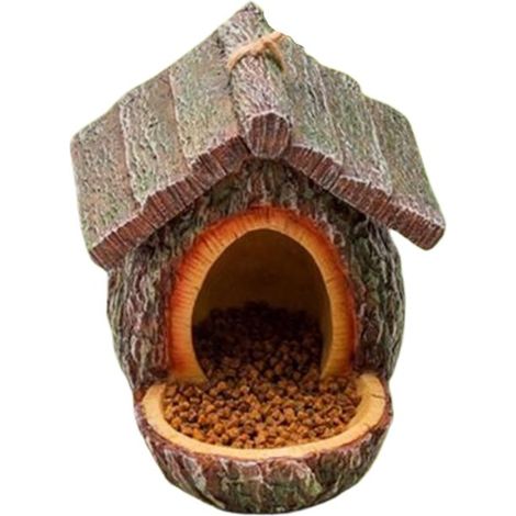 Comedero para pájaros - Estación de alimentación exterior - Para alimentar aves - Diseño decorativo - 10 x 13 x 12 cm - No especificado (1/5)