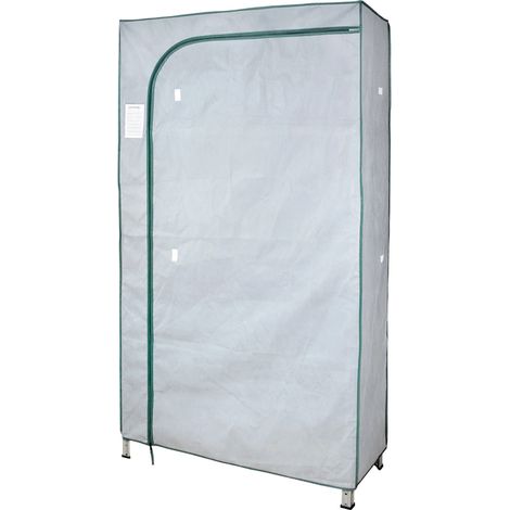 telo di protezione per serre o scaffali di colore grigio - 102x40x180 cm.