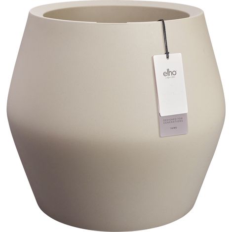 Elho June Split Low 46 - Beige - Ø 46 x H 42 cm - intérieurextérieur - 100% recyclé (1/3)