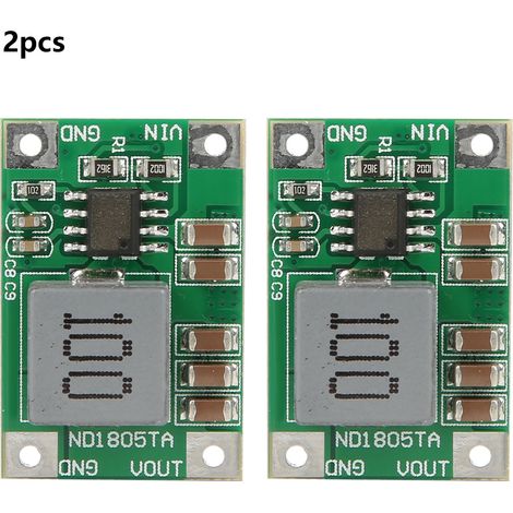 Lot de 2 modules abaisseurs ND1805TA, 5-18V vers 3,3V/3,7V/4,2V/5V/6V, convertisseur Buck pour moteur (1/5)