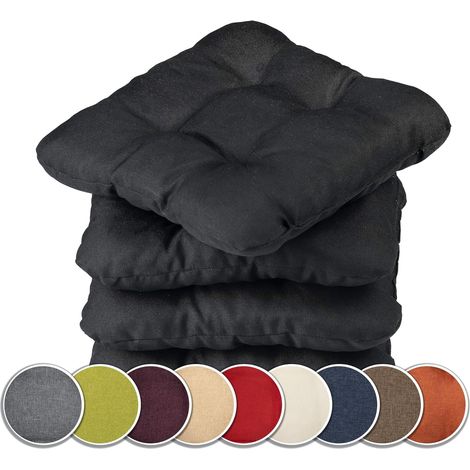4er Set Stuhlkissen 45x45 cm Bequeme 8cm Polsterauflage Auflage für Stühle/Bänke in Haus und Garten Sitzkissen Sitzauflage Gartenkissen viele Farben zur Auswahl (1/5)