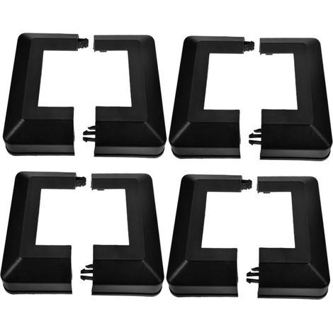 NOLITOY Lot de 4 capuchons carrés pour poteaux terrasse en (1/5)