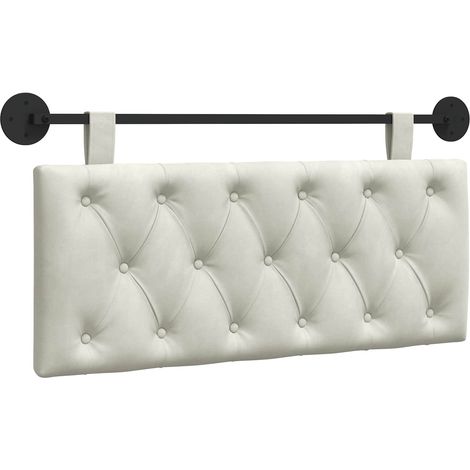 Tête de lit suspendue Crème 110 x 55 x 7 cm Velours (1/5)