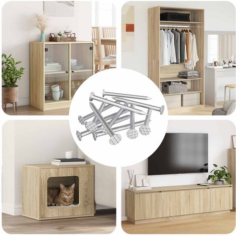 Nägel für Holz 12 pcs Silber Ø 3 x 15 mm Metall