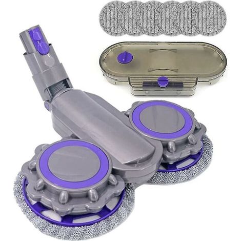Tête de vadrouille pour Dyson V12 Digital Slim, tête de vadrouille réservoir d'eau 6 lingettes (1/4)