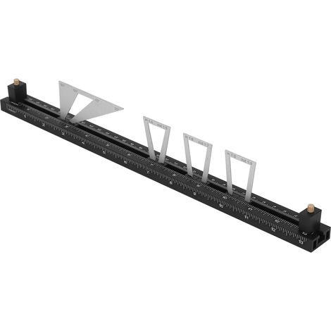 Jeu de gabarits de traçage à queue d'aronde en alliage d'aluminium 1:4 1:5 1:6 1:7 1:8 1:9 Gabarit de traçage à queue d'aronde mobile pour projets de menuiserie (1/5)