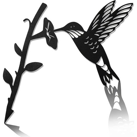 Colibri en acier, décoration de jardin rustique, oiseaux en métal, décoration de jardin pour vous