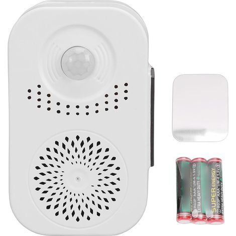 Lecteur Vocal Activé par Le Mouvement, Détecteur De Mouvement PIR Enregistrable, Jusqu'à 20 Secondes, Microphone Intégré, Alimenté par Piles pour Magasin, Boutique, Maison