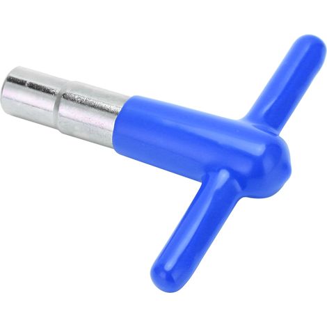 Clé d'accordage en T pour batterie, manche en silicone bleue DT‑08, outil pour percussion et instruments de musique (1/5)