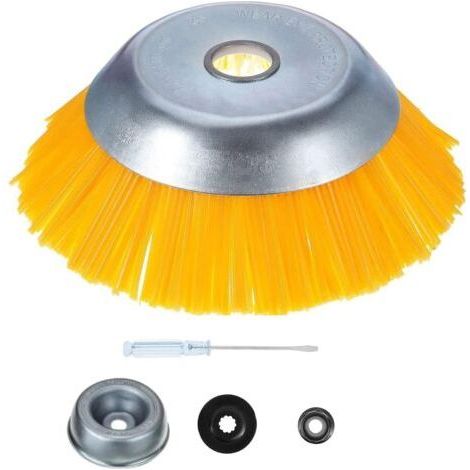 Brush cutter brush 150x25.4mm – Rotating nylon head for weed removal – Compatible with brush cutters – Speed up to 6000 rpm (1/5)
