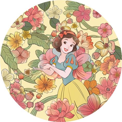 Papier peint rond auto-adhésif - Blanche Neige Endless Summer - Diamètre 125 cm (1/3)