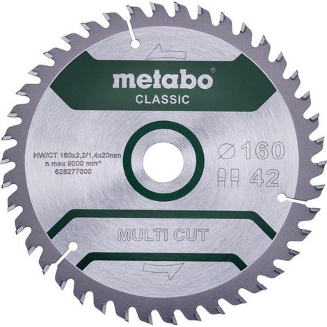 Metabo Multi Cut Classic lama da sega argento 254 mm