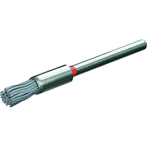 Brosse pinceau poils abrasifs grain 500mm diam. 5mm avec tige 3mm (1/2)