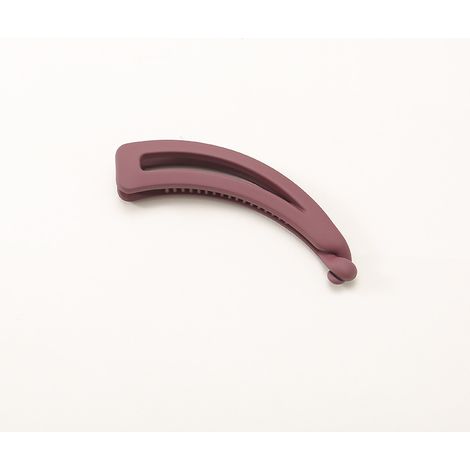 Pinza para el cabello tipo banana, moderna y versátil, para la parte posterior de la cabeza, perfecta para salir. Pinza para el cabello de mujer, talla 6, color pasta de judías. (1/5)