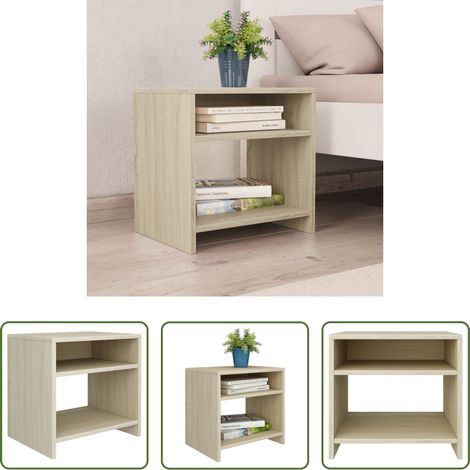 Bois d'ingénierie -  Table de chevet Chêne sonoma 40x30x40 cm Bois d'ingénierie (1/5)