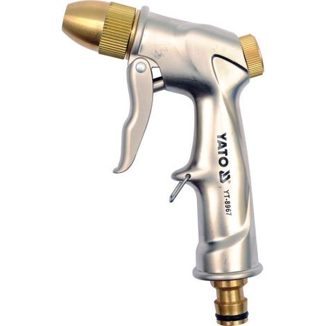 Yato YT-8967 pistola de pulverización de agua o boquilla Pistola pulverizadora de agua para jardín Latón Aluminio, Latón