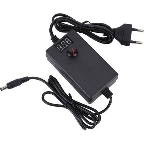 3-12V 2A Wasserpumpen-Bohrmotor mit Display, einstellbarem Netzteil und 24W Drehzahlregler (EU-Stecker) (1/5)