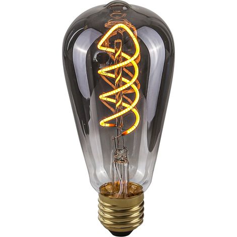 Bombilla LED E27 4W Cálida Retro Edison Italux 801551 ST64 (1/2)