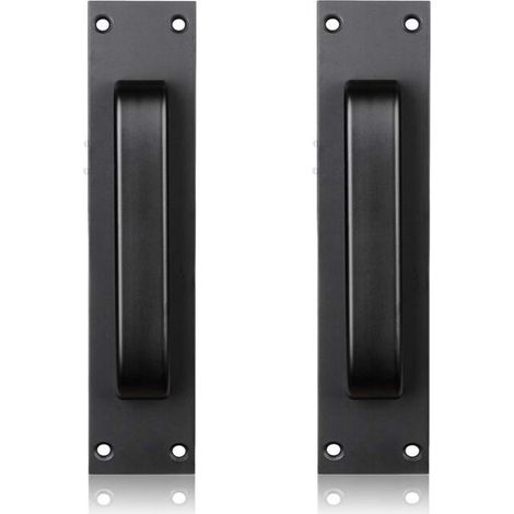 Poignée de porte coulissante noire pour cuisine/mobilier/armoire/armoire/poignée de tiroir pour foulards de porte de grange (1/5)