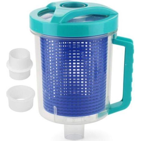 Aspirateur de piscine avec panier en maille, collecteur de feuilles en ligne pour nettoyeur de piscine, compatible avec les aspirateurs manuels et automatiques