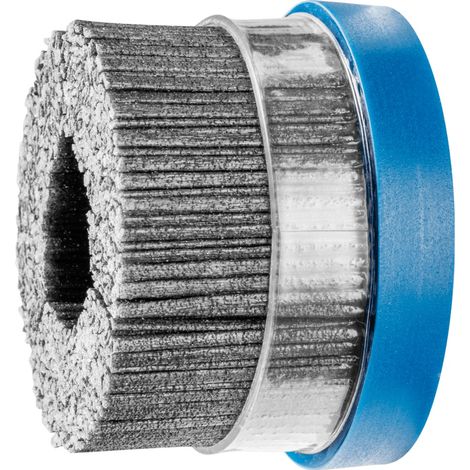 PFERD TOOLS COMPOSITE Tellerbürste DBUR Ø 76x22,2 mm Bohrung SiC-Filament-Ø 1,14 mm Korn 80 stationär