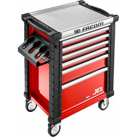 Facom – Support universel acier pour servante d'atelier – Dimensions 200x200x380mm – Charge maximale 1.6kg – Compatible avec JET et ROLL