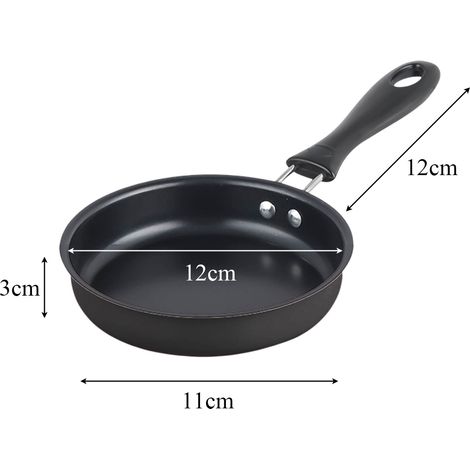 Mini-cuisine pour enfants, véritable poêle à frire, petite poêle en fonte antiadhésive, idéale pour cuisiner et préparer des petits pots pour bébés. (1/5)