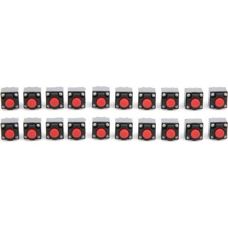 20 Waterproof Tactile Push Button Switches 6 x 6 x 7.3 mm (1/5)