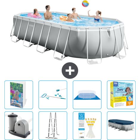 Prism Frame Pool Oval - 610x305x122 cm - 9-teilig S550