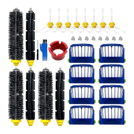 Kit d'accessoires pour aspirateur robot compatible avec iRobot Roomba séries 600 650 651 660 692 et 694 (1/2)