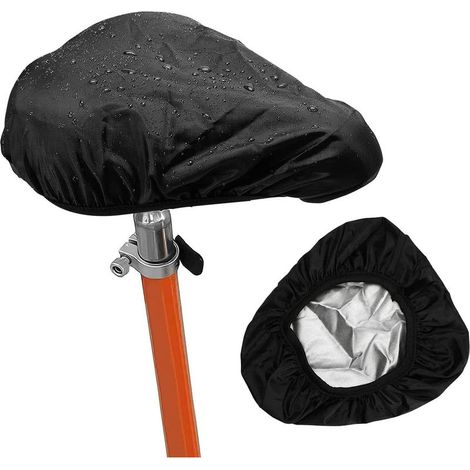 Housse de Selle de VéLo, 2 Paquets de Couvre Selle Velo ImperméAble Avec Elasticité Protege Selle de Velo Ecran Solaire Housse Selle Velo Bike Saddle Cover, Noir (1/5)