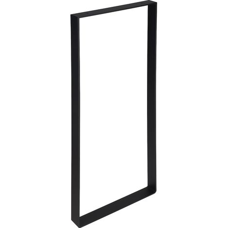 Tischbeine U-Form Schwarz Stahl 38,5x71 cm - Pro Stück