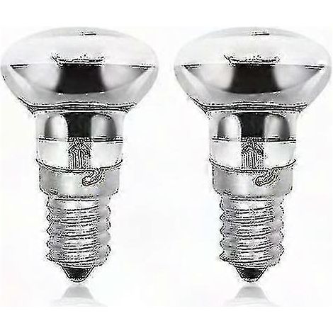 R39 E14 40W Glühbirne für Lavalampe, Edison-Sockel, SES-Reflektor, Warmweiß 2800K, inklusive Dimmer, 2er-Packung Zhuoxuan hww (1/5)