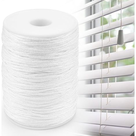 Cordon de rideau blanc de 1,8 mm, lot de 100 m, accessoires pour rideaux, en stock. (1/5)