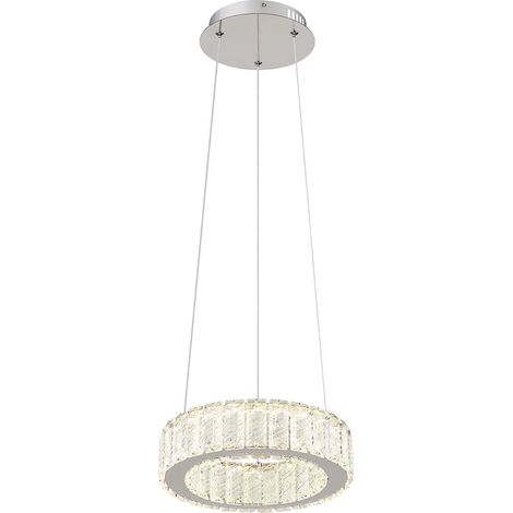 Globo - lámpara colgante - Mucky - cromo - metal - Ø 30cm - LED -
