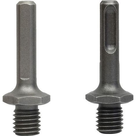 2 Pièces Adaptateur M14 Filetage Mâle à SDS Plus Femelle et triangle Femelle pour Meuleuse Perceuse Forage (1/4)