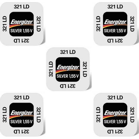 .5 piles Energizer 321LD SR616SW.