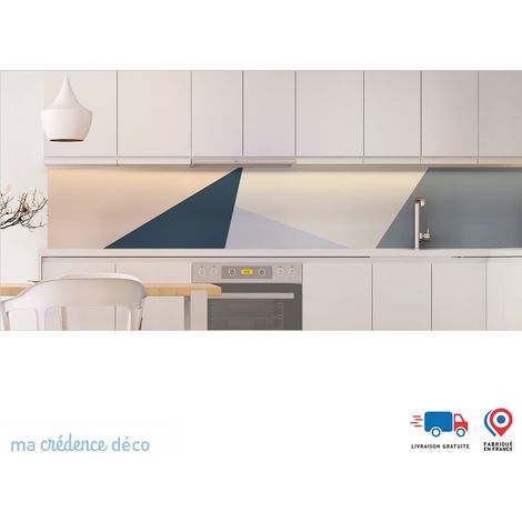 Crédence : Diagonales et couleurs 3 - Alu composite - 120 - 60 (1/3)