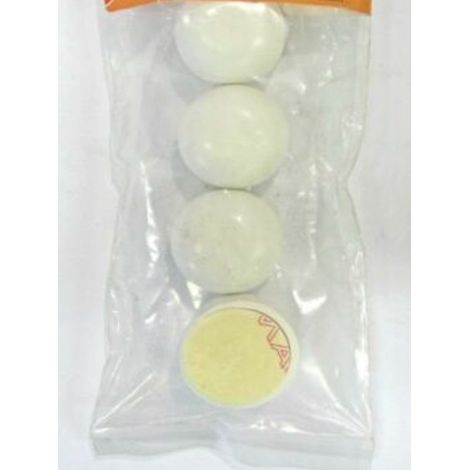 ORECA 0013774.SU  - 8 PARACOLPI ADESIVIIN PLASTICA BIANCA DIAMETRO MM.25