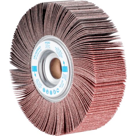 PFERD TOOLS Lamellenschleifrad FR Ø 165x50mm Bohrung Ø 25,4 mm A60 für universelle Anwendung 2 Stk (1/5)