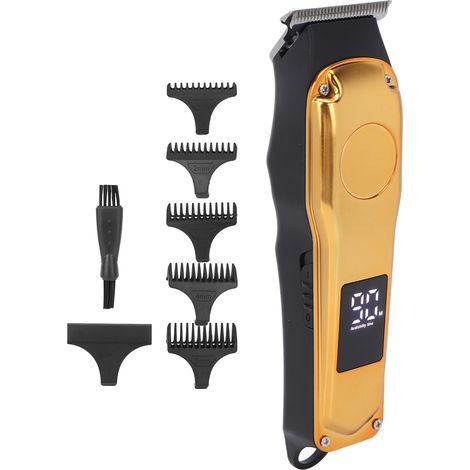 Tondeuse à cheveux électrique avec 5 sabots de guidage, haute vitesse et faible bruit, rechargeable par USB. (1/5)
