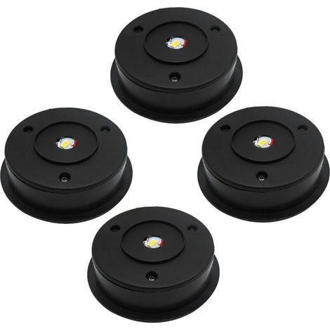 4 Pièces De Lumière Solaire De Remplacement Supérieure Lumière Solaire Extérieure Pièces Lumière Solaire Ronde (1/4)
