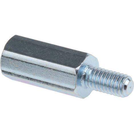 Entretoise filetée RS PRO, longueur 15mm, Mâle / Femelle, M4 x M4 ( Prix pour Sachet de 50 )