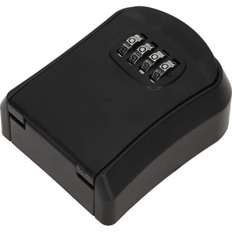,Boîte de Rangement de Clés étanche, Boîte de Serrure à Combinaison Sécurisée Antirouille Résistante à l'usure pour la Maison (Noir)