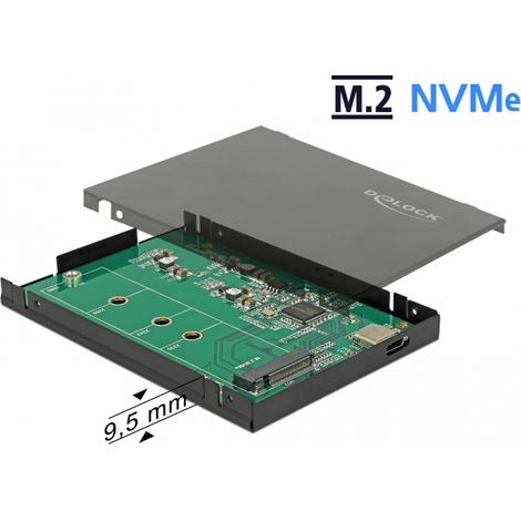 Delock Externes 2.5 GehÃ¤use fÃ¼r M.2 NVMe PCIe SSD mit USB 3.1 Gen 2 USB Type-Câ¢