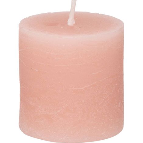Vela rústica - rosa claro - 60g - Atmosphera créateur d'intérieur