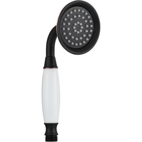 High Pressure Shower Head, Spa Massage Hand Shower in Brass for Retro Bathtub Mixer Tap, Black Bronze ZVD (1/5)
