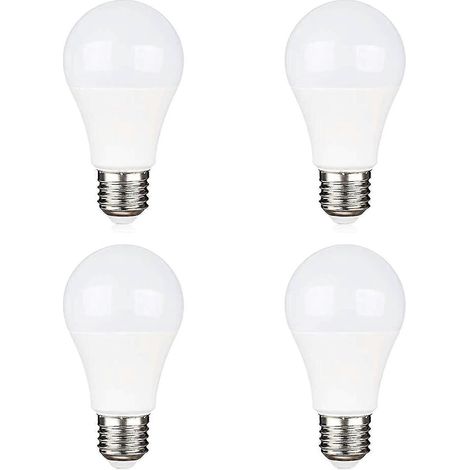 Ampoules LED E27 9 W, blanc froid 6000 K, équivalent halogène 75 W, 12 V, alimentation 12 V/24 V, lot de 4. (1/5)