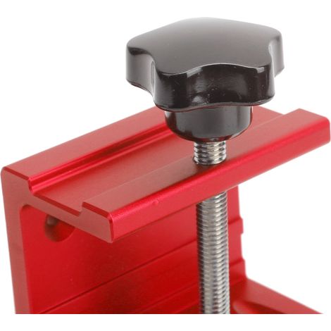 Pince à trous angulaires pour le travail du bois, poinçon à trois trous, outils de travail du bois pour le traitement de planches d'une épaisseur de 10 mm à 35 mm, rouge. (1/5)